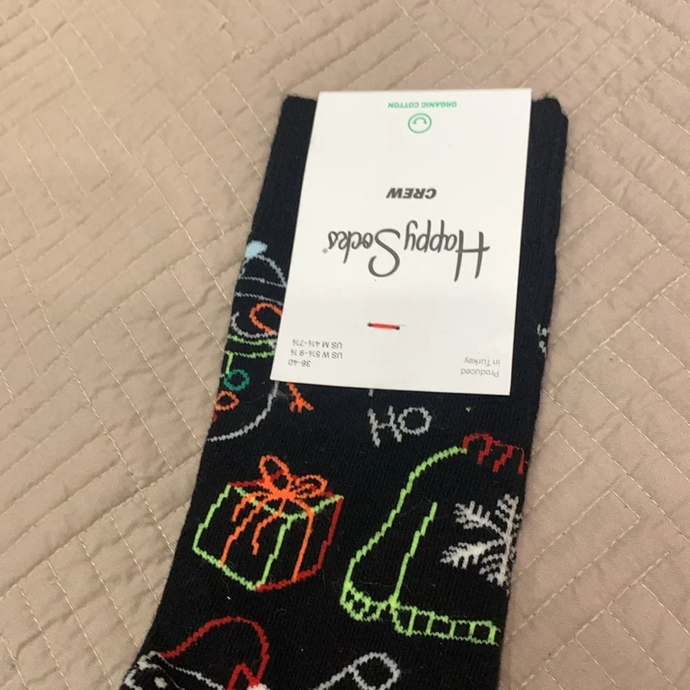 NWT Happy Socks Christmas Socks Size 4.4-7.5
